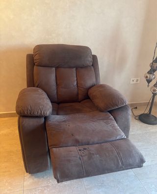 Sillón individual marrón