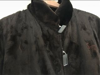 Gabardina reversible mujer beige/marrón