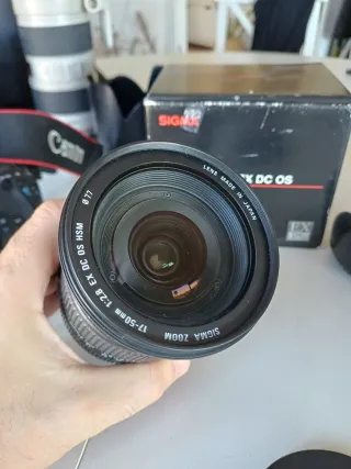 Cámara Canon EOS 77D + Sigma 15-50 mm 2.8