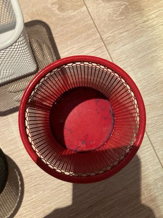 Botes de escritorio metálicos (3 unidades)