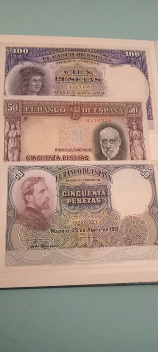 3 Billetes Antiguos de España