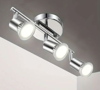 Faretti argento 3 luci GU10