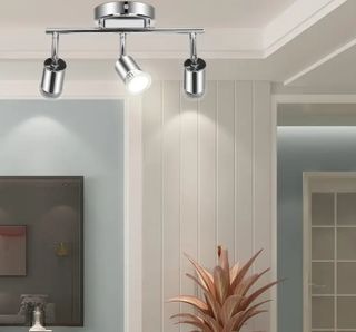 Faretti argento 3 luci GU10