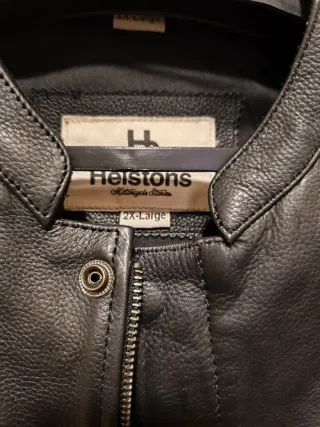 Chaleco de cuero para moto Helstons
