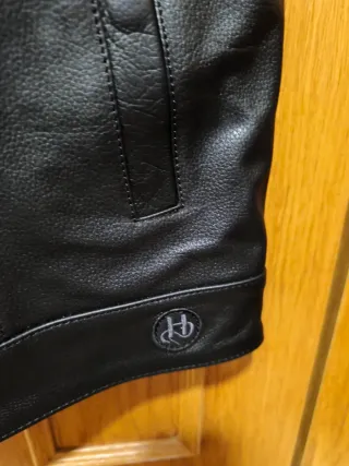 Chaleco de cuero para moto Helstons