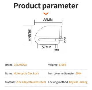 Candado Alarma Moto/Bici/Patinete Nuevo