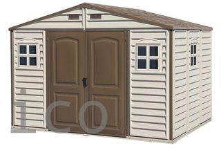 Caseta PVC Woodside 239x324x233 cm - Duramax