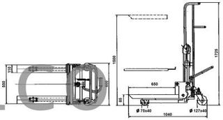 Apilador Manual 400 Kg - 1500 mm - 10562