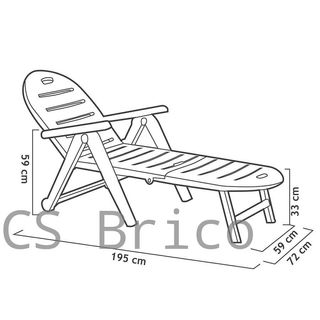 Tumbona Caimán Wengué