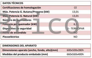Barbacoa Gas Serie 500 - B600