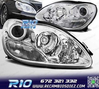 FAROS MERCEDES W220 CLASE S 98-02 XENON CROMADO
