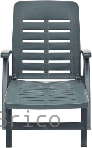 Tumbona Plegable Smeraldo con Ruedas Verde