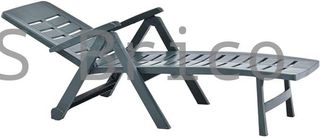 Tumbona Plegable Smeraldo con Ruedas Verde