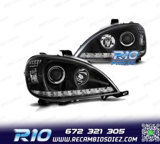 FAROS MERCEDES CLASE ML W163 98-01 DAYLIGHT NEGROS