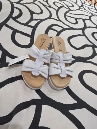 Sandalias Pitillos Blancas