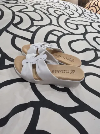Sandalias Pitillos Blancas