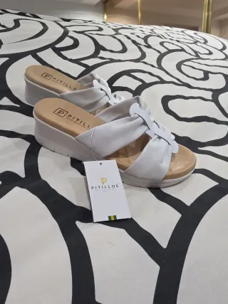 Sandalias Pitillos Blancas