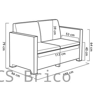 Muebles Jardín Evo Confort Grafito