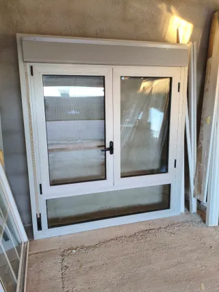 2 Ventanas Aluminio Oscilobatientes Grandes