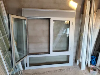 2 Ventanas Aluminio Oscilobatientes Grandes
