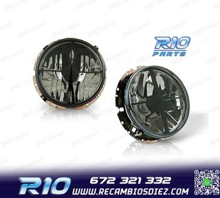 FAROS PARA VOLKSWAGEN VW GOLF MK1 74-83 CRUZ NEGRA AHUMADO F