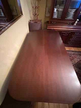 Mesa comedor extensible madera