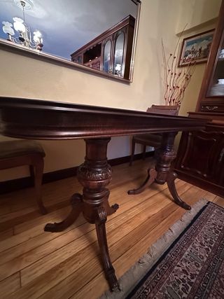 Mesa comedor extensible madera