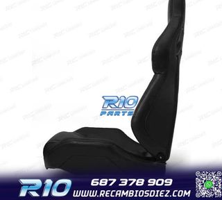 ASIENTO BAQUET UNIVERSAL CUERO NEGRO ESTILO SPORTSTER