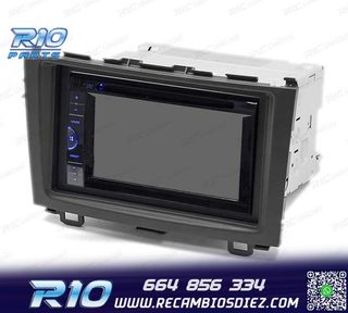 MARCO NEGRO RADIO 2-DIN PARA HONDA CR-V 07-11