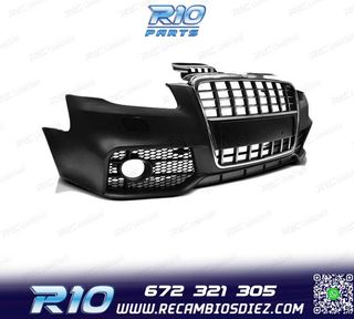 PARAGOLPES DELANTERO AUDI A4 B7 04-08 LOOK S LINE CROMO NEGR
