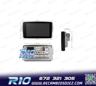 RADIO GPS ANDROID 12 PARA MERCEDES VIANO VITO C W203 A W168