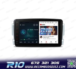 RADIO GPS ANDROID 12 PARA MERCEDES VIANO VITO C W203 A W168