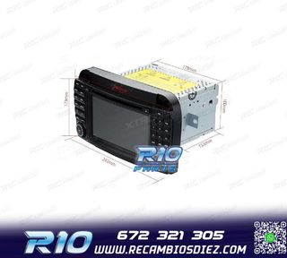 RADIO GPS ANDROID 10 PARA MERCEDES S W220 98-05