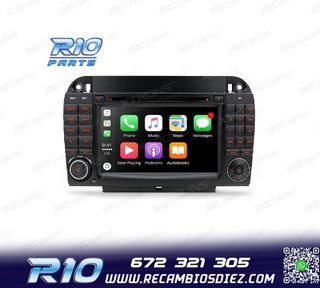 RADIO GPS ANDROID 10 PARA MERCEDES S W220 98-05