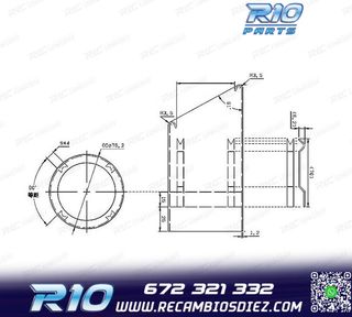 COLA ESCAPE BMW LOOK M POWER PERFORMANCE INOX NEGRO