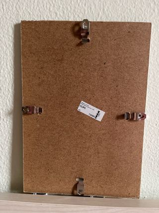 Dos marcos de fotos Ikea Clip con vidrio