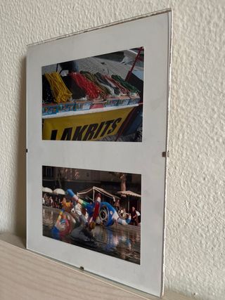 Dos marcos de fotos Ikea Clip con vidrio