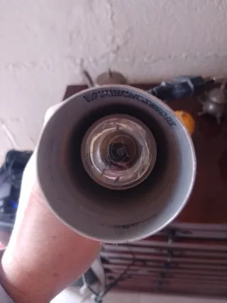 Lamparita de mesa metal y plástico