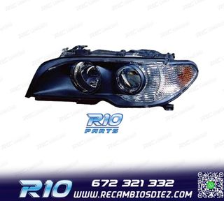 FARO IZQ + INTERMITENTE BMW SERIE 3 E46 COUPÉ FONDO NEGRO