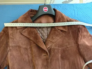 Giacca scamosciata marrone