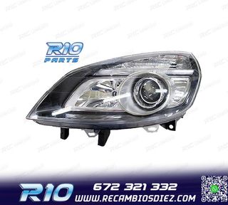 FARO IZQ RENAULT SCENIC II 05-08 XENON FONDO NEGRO