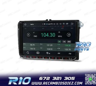 RADIO GPS ANDROID 12 PARA VOLKSWAGEN VW SKODA SEAT