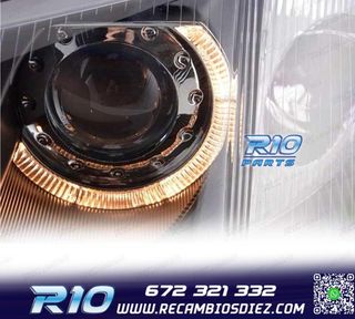 FAROS VOLKSWAGEN VW PASSAT 3BG 00-05 OJOS ANGEL FONDO NEGRO