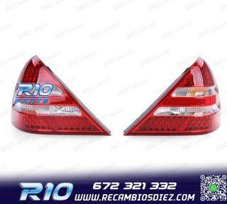 PILOTOS PARA MERCEDES SLK R170 96-04 LED ROJO CROMO