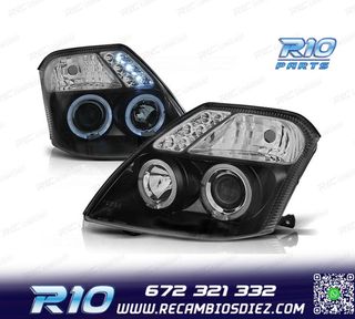 FAROS CITROEN C2 03-10 OJOS ANGEL FONDO NEGRO