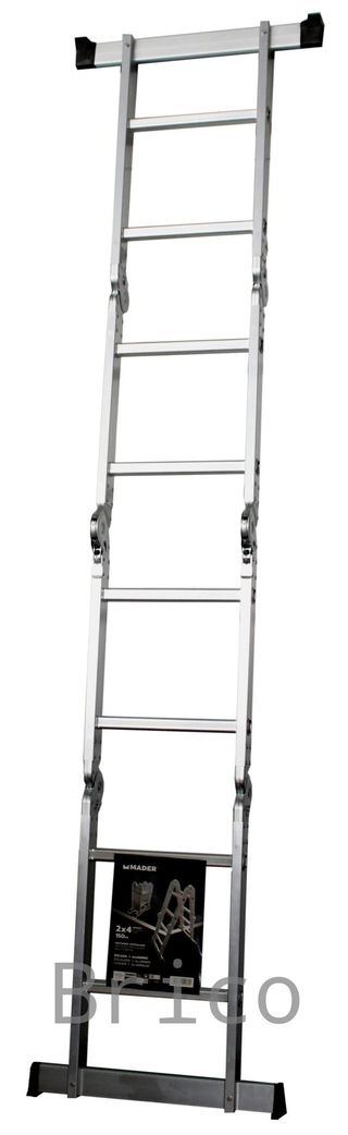 Escalera Multisusos Aluminio Profesional 4x2 Peldaños - 10082