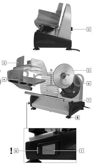 Cortafiambre Semiprofesional 190 mm - 150w - 08604 - GARHE