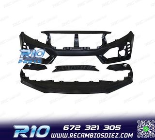 PARAGOLPES DELANTERO HONDA CIVIC 16- LOOK TYPE R