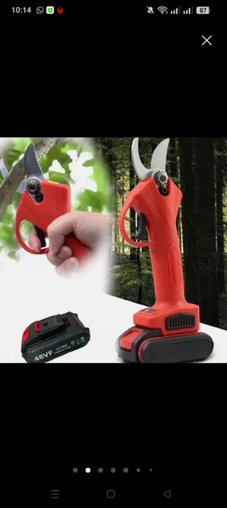 Cesoia Elettrica 48V con Doppia Batteria