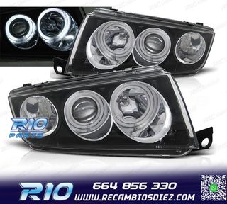 FAROS SKODA FABIA 99-07 OJOS ANGEL FONDO NEGRO